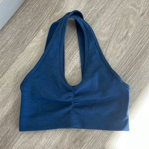 Alphalete Amplify Sports Bra Blue Size Small